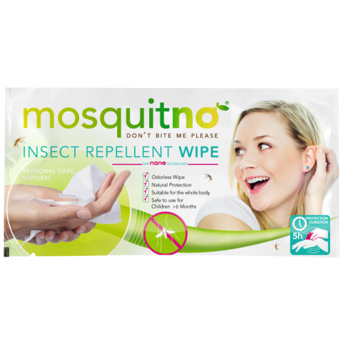MosquitNo Lingettes Anti-Moustiques/Insectes 8718164112270 MosquitNo Lingettes Anti-Moustiques/Insectes 8718164112270